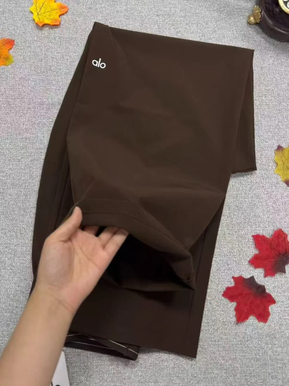 Versatile Espresso🧱ALO Yoga Pants NWT Wide Leg🤳Flattering Minimalist Chic